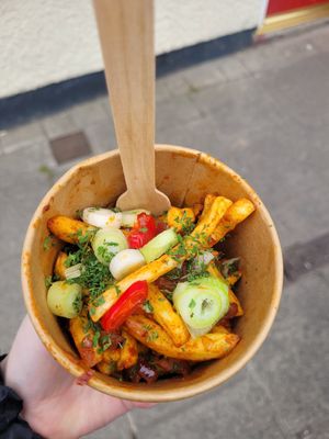 Masala Fries at Green Island Bistro in Rhuddlan