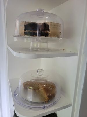 Cake Display at Green Island Bistro in Rhuddlan