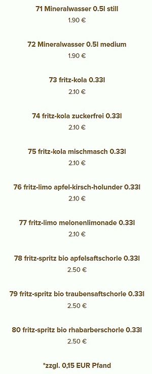 Beverage at Salatkind in Ingolstadt