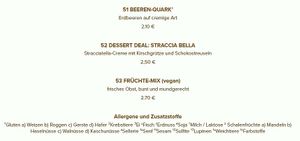 Dessert at Salatkind in Ingolstadt