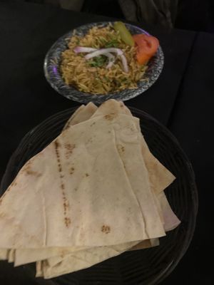 Rice & pita pain   at M.Houmous in Nancy