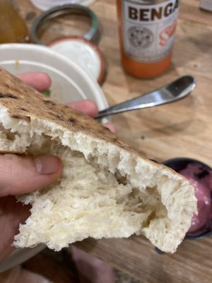 Incredible pitas  at Forever Coffee NYC in New York City