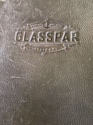 Menu cover  at Glasspar in Dana Point