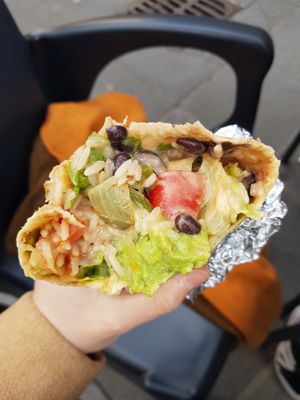 Burrito vegano at Mole in Bilbao