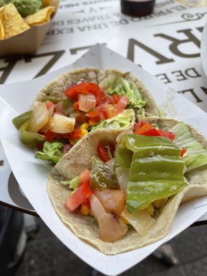 Tacos vegetales  at Mole in Bilbao