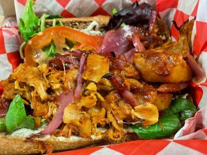 BBQ Jackfruit Hoagie at Lolly's Pantry in North Palm Beach