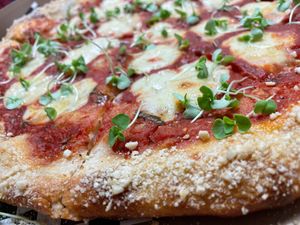 Sprouty pie at Lolly's Pantry in North Palm Beach