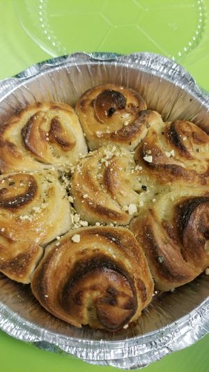 Cheesy buns at Lolly's Pantry in North Palm Beach