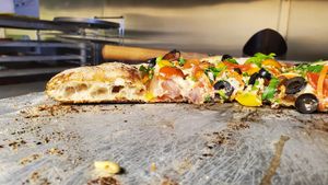 Sourdough crust pizza at Lolly's Pantry in North Palm Beach