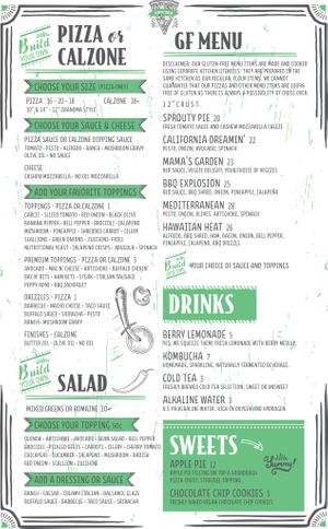 Gluten free choices at Lolly's Pantry in North Palm Beach