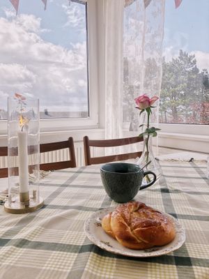 Te och kardemummabulle at Tea Room Kullaberg - Pop Up in Hoeganaes