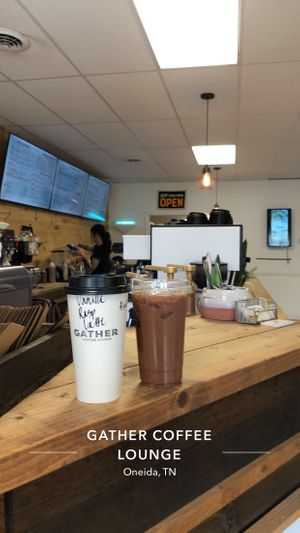   at Gather Coffee Lounge in Oneida