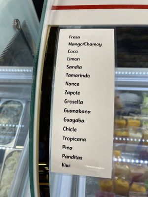 popsicle flavors (some vegan)   at Waka-Waka Snack-Bar in Everett