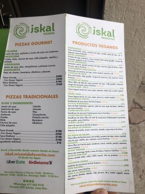Menu 1 at Iskal in Leon