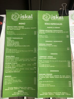 Menu 2 at Iskal in Leon