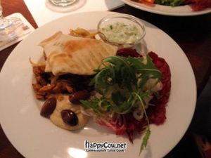 Oops, actual gyro plate with tzatziki sauce at Viasko - Bar und Restaurant in Berlin