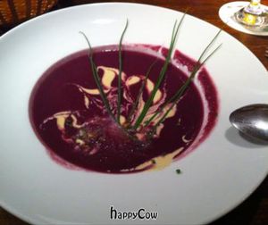 beetroot soup at Viasko - Bar und Restaurant in Berlin
