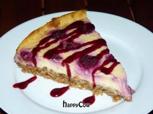 Raspberry cheese cake. at Viasko - Bar und Restaurant in Berlin