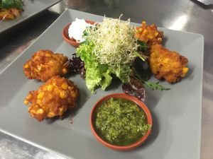 Mais Fritters at Viasko - Bar und Restaurant in Berlin