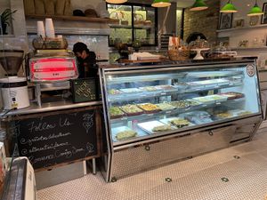 The deli display. at Galioto's Delicatessen in New York City