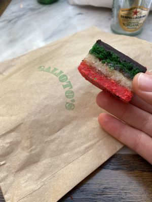 Rainbow cookie at Galioto's Delicatessen in New York City