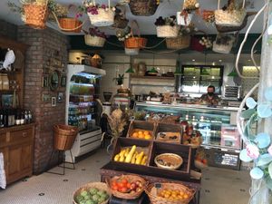 This gives you are idea of the size of the place. at Galioto's Delicatessen in New York City