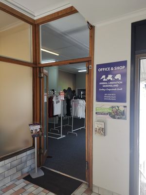 At the end of Annerley Arcade at Animal Liberation Queensland in Annerley