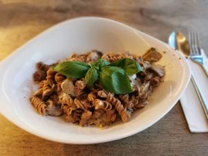 Crema di funghi, vegan. at Vapiano - Westpark in Ingolstadt