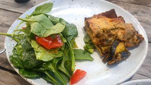 Lasagne was dry at GROW in Anglesea