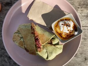 Black bean burrito  at GROW in Anglesea