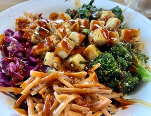 Very tasty choose-your-own bowl  at BIBIBOP in Fishers