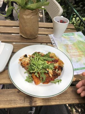 Moussaka  at Paradies Naturkost in Vienna