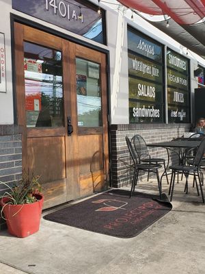 Outside seating at Project Pollo in Austin