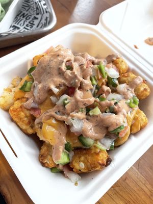 Loaded tots  at Project Pollo in Austin