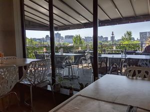 view from rear seating area at Astoria Bistro Botanique in Gatineau