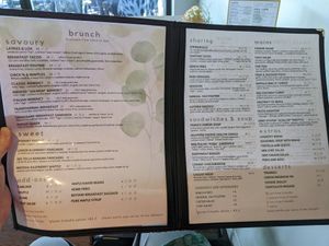 menu at Astoria Bistro Botanique in Gatineau