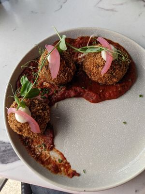 Arancini at Astoria Bistro Botanique in Gatineau