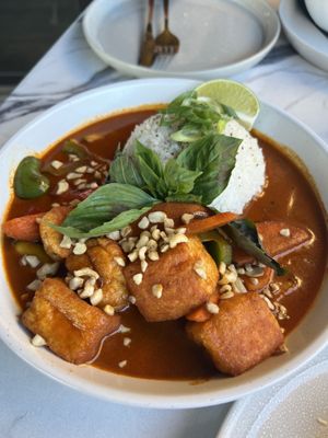 Vegan red Thai curry 🍛   at Astoria Bistro Botanique in Gatineau