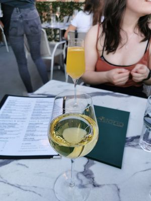 Wine by the glass (5$ on Thursdays 5-7pm) at Astoria Bistro Botanique in Gatineau