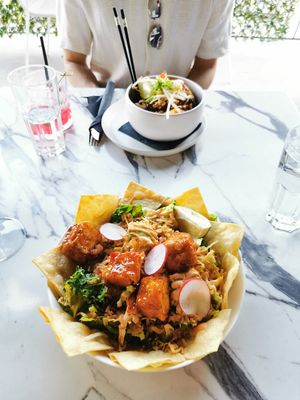 Taco salad at Astoria Bistro Botanique in Gatineau