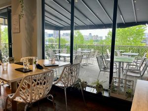 Back room with view at Astoria Bistro Botanique in Gatineau