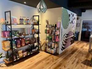 Vegan products for sale at Astoria Bistro Botanique in Gatineau