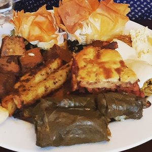 Epic Greek themed feast  at Nourish 2 Flourish in Edmonton