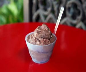 salty chocolate at Scoops - Melrose in Los Angeles