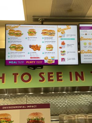 Menú  at PLNT Burger in Mclean