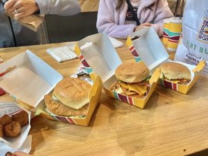 All the meals! Fries in the bag, and nuggets for the little one on the side. Nom!   at PLNT Burger in Mclean