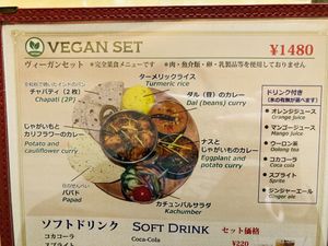Vegan set at Naturry in Ebina