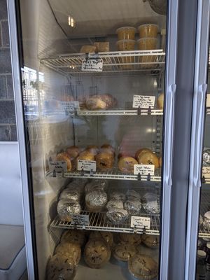 Refrigerator case at Sinfull Bakery in Houston