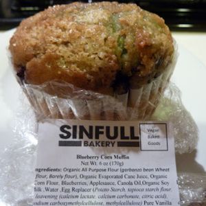 Blueberry muffin at Sinfull Bakery in Houston