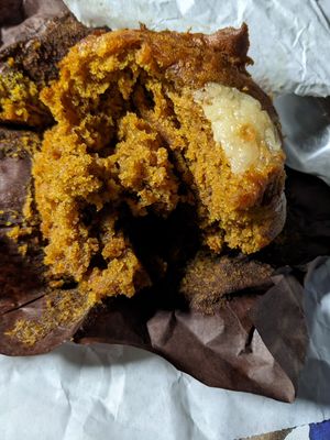 Delicious moist, flavorful Gingerbread Muffin at Sinfull Bakery in Houston